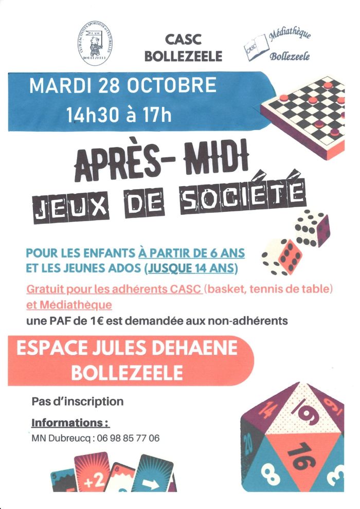 CASC après-midi jeux de société