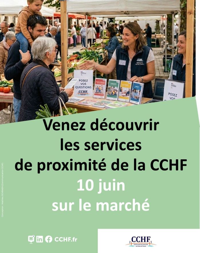 La CCHF s'invite au marché